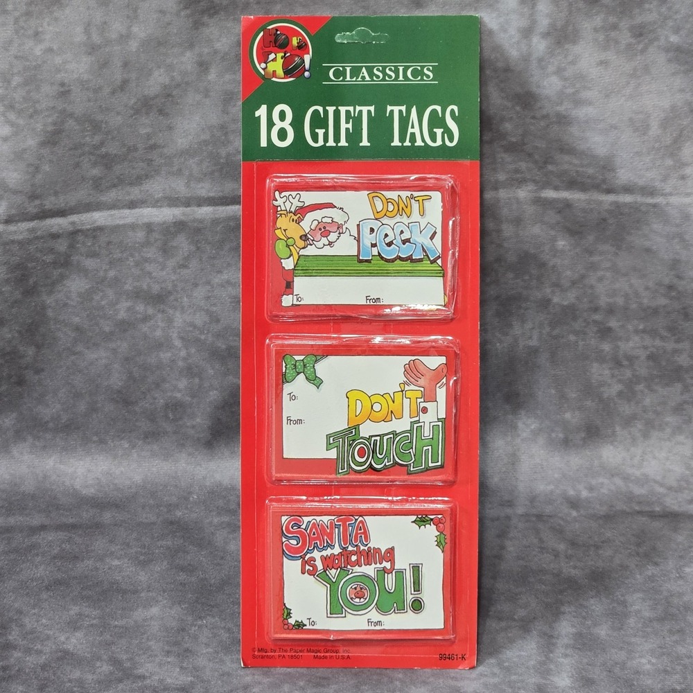 Vintage Paper Magic Group Christmas Gift Tags 18 Pieces NEW